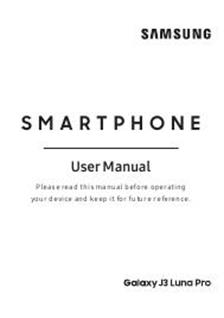 Samsung Galaxy J3 Luna Pro manual. Camera Instructions.